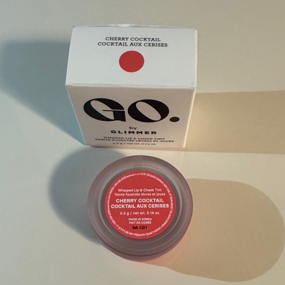 NIB- GO by Glimmer Cherry Cocktail Lip & Cheek Tint